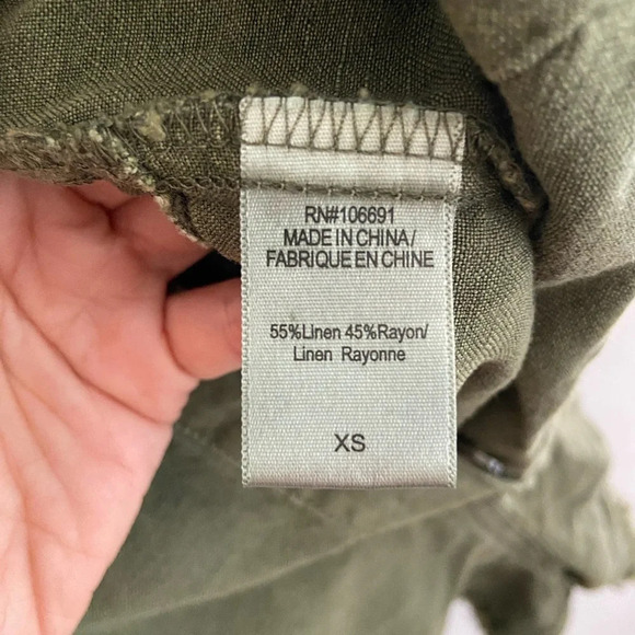 NWT YOUNG FABULOUS & BROKE YFB Linen  Blend Lake Side Romper Sz Xs - Picture 10 of 16